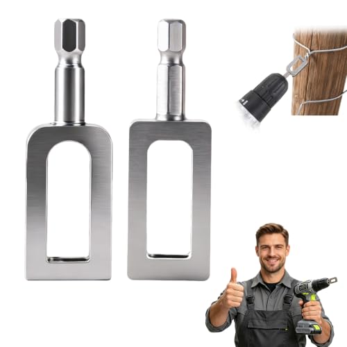 Wire Twister Tool for Drill, 2 PCS Steel Set Drill Wire Twister (#9#11)