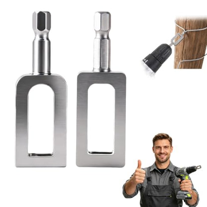Wire Twister Tool for Drill, 2 PCS Steel Set Drill Wire Twister (#9#11)