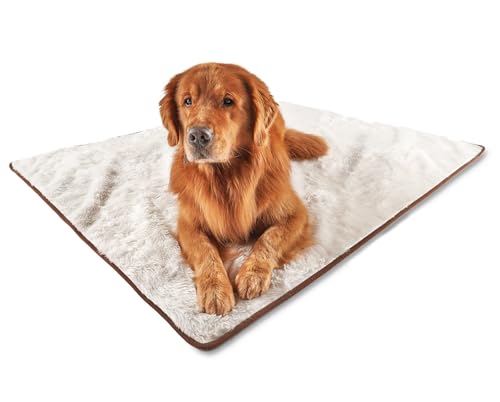 PupProtector Waterproof Throw Blanket for Dogs and Cats, Pet Blanket Cover for Couches, Sofas, Beds, Car Seats, Furniture, Calming Soft Faux Fur, Short White, Large (80" L x 62" W) | Waterproof, machine washable — protects couches, beds & car seats - colo