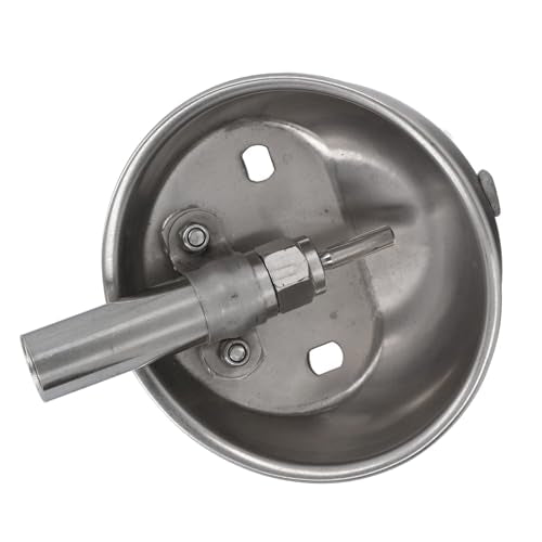 Automatic Pig Waterer, Stainless Steel Livestock Water Feeder with Special Valve System for Pigs Goats Sheep Dogs Cows (Small Size) - size: Small Size