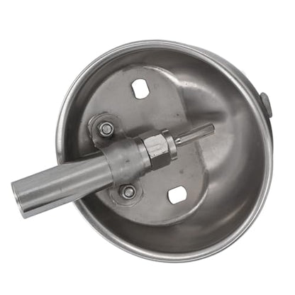 Automatic Pig Waterer, Stainless Steel Livestock Water Feeder with Special Valve System for Pigs Goats Sheep Dogs Cows (Small Size) - size: Small Size