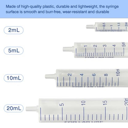 12 Pack 2 ml Plastic Syringe, luer slip syringe, Used in Scientific Laboratories, Liquid refilling, DIY Crafts, Scientific Labs by Labfil - size: 2ML Plastic Syringe