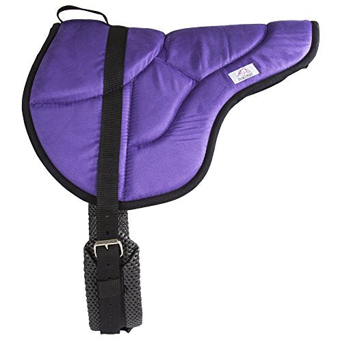 Best Friend Eastern Style Bareback Saddle Pad - color: Purple/Black, size: Horse