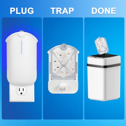 2 Flying Insect Traps & 2 Cartridges - Compatible with Refills