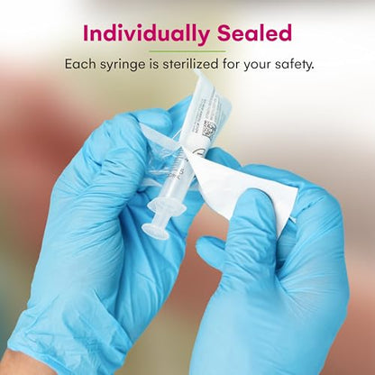 Care Touch Disposable Syringes Without Needle, Luer Slip, 5ml 100 Count - size: 5 ml