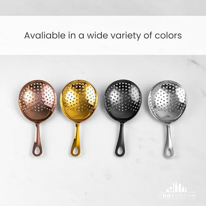 A Bar Above Julep Strainer, Matte Black Finish, 304 Stainless Steel - color: Black