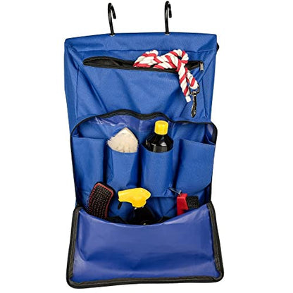 TuffRider Portable Hanging Tack Carrier Bag- Blue- 3 Hooks