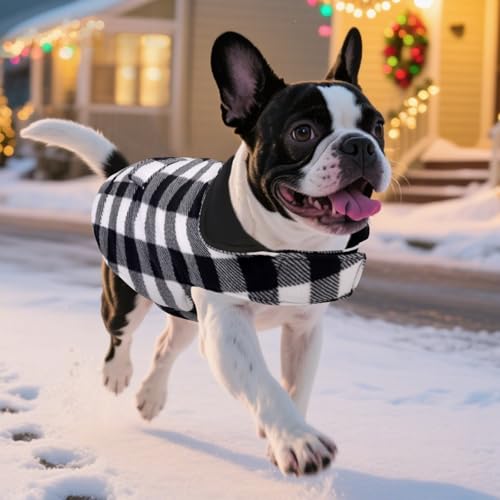 ASENKU Reversible Dog Winter Coat, Dog Jacket for Small Medium Large Dogs - color: White, size: Small