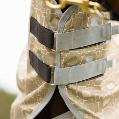 Equinavia Norse Turnout Neck Cover No Fill | 600 Denier - Slate Grey/Light Olive - M - color: Slate Grey/Light Olive, size: M
