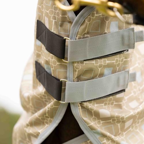Equinavia Norse Turnout Neck Cover No Fill | 600 Denier - Slate Grey/Light Olive - S - color: Slate Grey/Light Olive, size: S