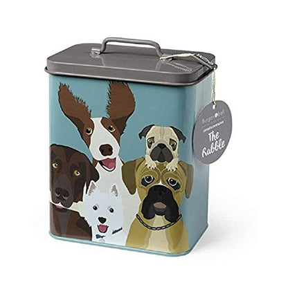 Burgon & Ball Creaturewares The Rabble Dog GCR/CAT Tin Pet Food Storage, 16.5 cm x 11 cm x 20 cm Size - style: The Rabble Dog