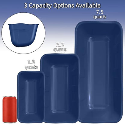 Hanging Chicken Feeders,Duck Feeder Waterer,Small Feed Trough 1.3 Quart 6 Pack,Hanging Fence Feed Trough for Poultry,Blue - color: Blue, size: 1.3 Quart (6 Pack)