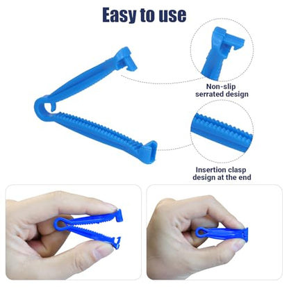 Puppy Kitten Whelping Kit, Newborn Dogs Cats Pet Whelping Kit with 6P Record Keeping Charts, 15P Pet ID Collars, 1P Aspirator Bulb, 15P Umbilical Cord Clip, 1P Hemostatic Forcep
