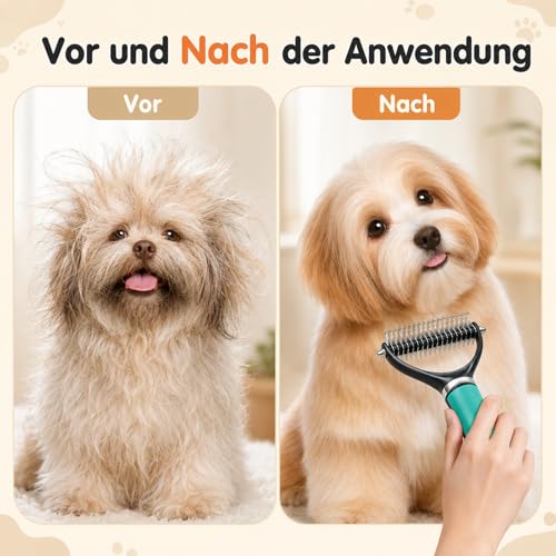 Pet Grooming Brush, Pets Knotted Dog Grooming, Pets Knotting Comb, Professional Pet Deshedding Brush, Deshedding Comb Fur Brushes, Shedding Brushes For Dogs And Cats (Orange) - color: Orange