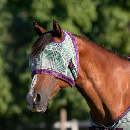 Kensington Protective Products Horse Fly MASK with Fleece Trim, Imperial Jade, Large - color: 2019 - Imperial Jade