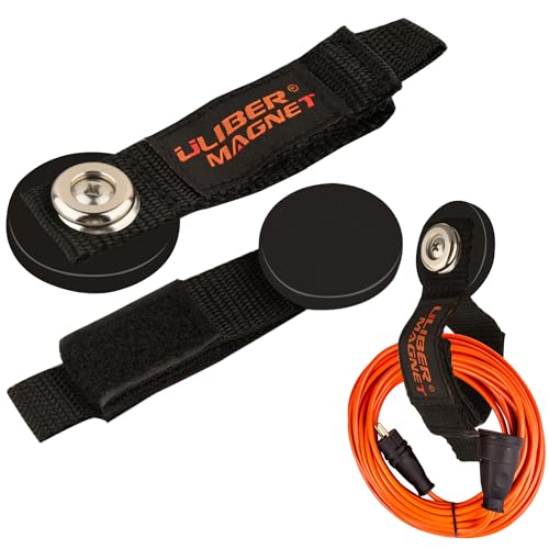 ULIBERMAGNET Strong Magnetic Storage Straps,Heavy Duty Magnetic Garage Storage Tool Organizer,Extension Cord, Cable, Rope,Tools for Garage,Pick-up,RV and Workshop(2 Pack/1.69INCH) - style: 1.69INCH 2PACK Small Straps