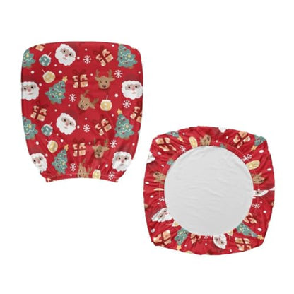 Christmas Santa Print Chair Covers Fashion Gaming Chair Cover - color: Christmas Santa Print
