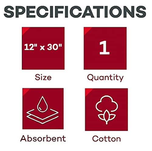 Dealmed Multi-Trauma Dressing - 12" x 30" Sterile Emergency Pad - 1 Count - size: Pack of 1, style: 12" x 30"