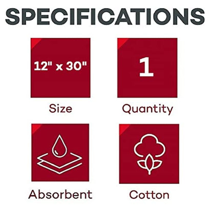 Dealmed Multi-Trauma Dressing - 12" x 30" Sterile Emergency Pad - 1 Count - size: Pack of 1, style: 12" x 30"