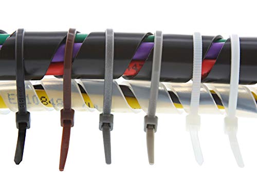 Secure 4 Inch UV Black 18 lb Miniature Nylon Cable Tie - 100 Pack - color: Black, size: 4 Inch