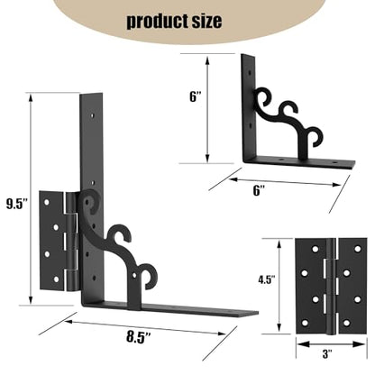 Sdstone Heavy Duty Gate Corner Brace Bracket,Anti Sag Gate Kit Adjustable Gate Hardware Kit for Wooden Fence, Wooden Gate Latches Kit, No Sag Kit-Aesthetic Design-1 Pack - size: 02