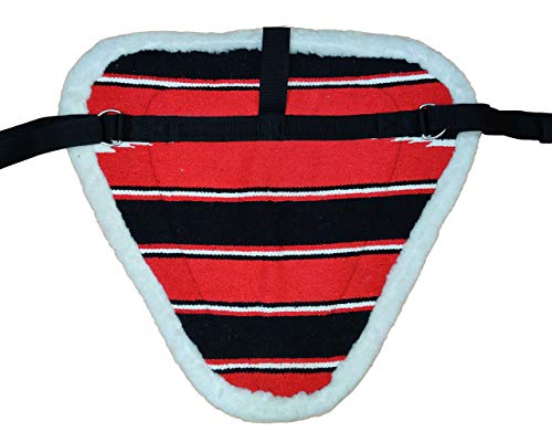 Y&Z Premium Horse Bareback Pad with Stirrups and Girth - Multicolor, Bareback Pad for Comfortable Ride. (Red)