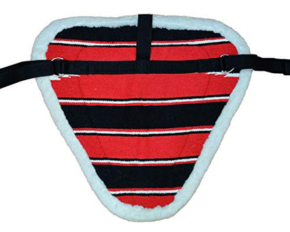 Y&Z Premium Horse Bareback Pad with Stirrups and Girth - Multicolor, Bareback Pad for Comfortable Ride. (Red)