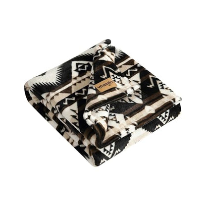Wrangler - Blanket, Polyester, Medium Weight, Year-Round Comfort - color: Jesse Brown, size: 50" x 70"