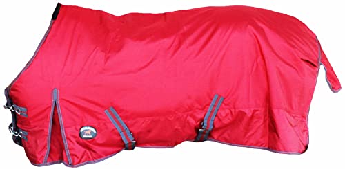 Challenger 1680D Horse Turnout Waterproof Heavy-Weight Winter Blanket Wine 6EE10 - color: Wine Red, size: 78 inches