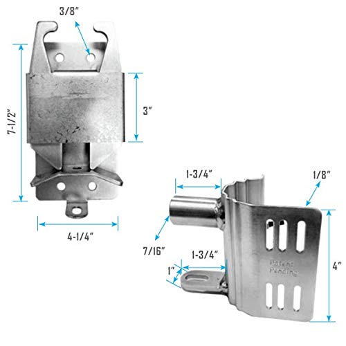Heavy Duty Lockable 2-Way Livestock Gate Latch Compatible Co-Line, fit in Many Different Commercial, Residential and Ranch Gates, Fits Round Pipe 1.5" OD to 2.375" OD or Square Pipe 1-1/2" to 2"