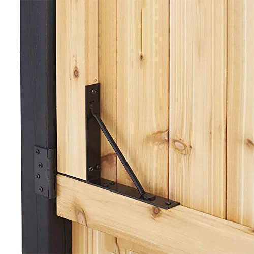 Anti Sag Gate Kit Heavy Duty No Sag Kit for Wooden Gate Fence with a Gate Latch - style: No Sag Kit A