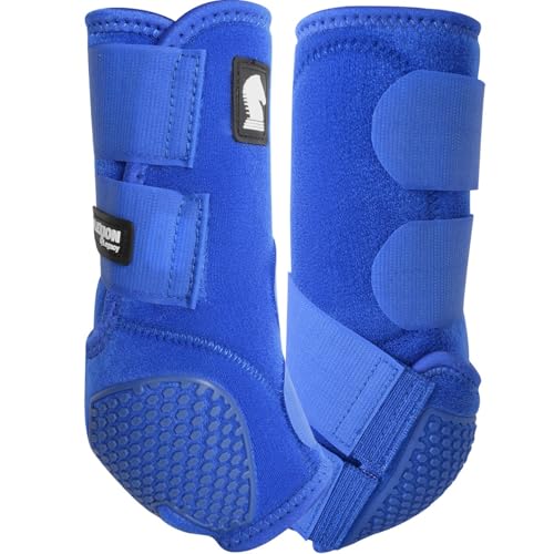 Classic Equine Flexion by Legacy2 Support Boots, Front (Blue, Small) - color: Blue, size: Small