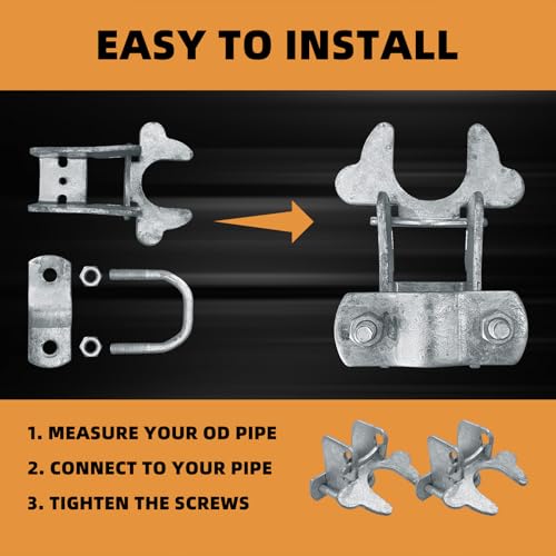 3Pcs 1-3/8" Kennel Gate Latch Butterfly Latches