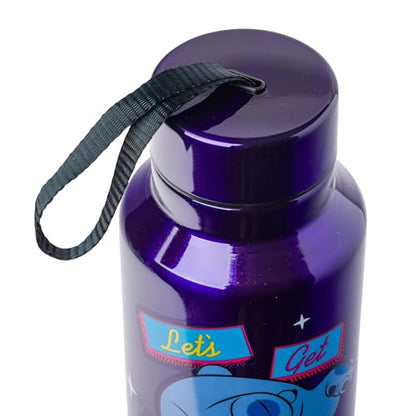 Silver Buffalo Disney Lilo and Stitch, Stainless Steel Water Bottle, 27oz | Get Weird, Includes Strap, 0.8 Liters - color: Lilo and Stitch Get Weird, size: 27 Ounces
