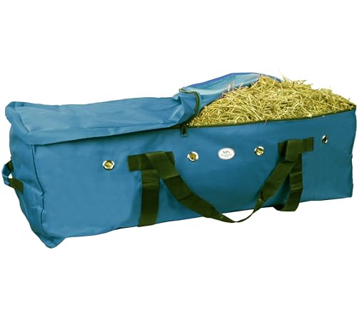 Majestic Ally 1200 D Nylon Fabric Large 44” x 20” x 16” and Extra Large 52" x 27" x21" Heavy-Duty Hay Bale Storage Bag (Teal, X-Large) - color: Teal, size: Extra Large