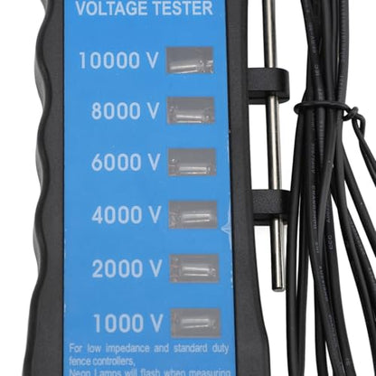 Digital Electric Fence Voltage Tester, Handheld, Fault Finder with LED Indicator for Livestock Equipment