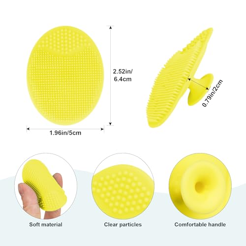 Baby Hair Brush with Wooden Handle and Comb Set for Newborns & Toddlers | Natural Soft Goat Bristles l Wood comb l Yellow Silicone Brush| Ideal for Cradle Cap (3PCS) - color: 3PCS(Yellow Cradle Cap Brush+Hair Brush+Wood Comb)