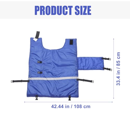 VILLCASE Calf Warm Coat Goat Blankets for Winter Cow Clothes Calf Warming Blanket Cow Warming Thickened Belly Protection Farm Animal Winter Coat, Random Style