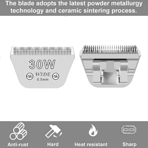 for Andis Wide Blades for 30W Dog Grooming Blades - size: 30W-001
