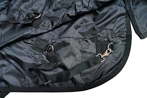 LEAFOREST 600D Pony Miniature Horse Rain Sheet Turnout Blanket No Fill - size: 45IN