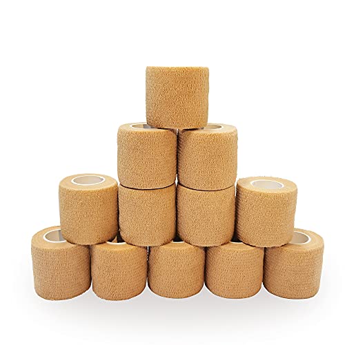 Cohesive Tape, Self Adherent Wrap Self Adhesive Bandage 2 Inches