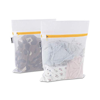 Mamlyn Mesh Laundry Bag for Delicates, Wash Bag for Underwear and Lingerie, Makeup Organizer Bag (2 Small) - size: 2 Small