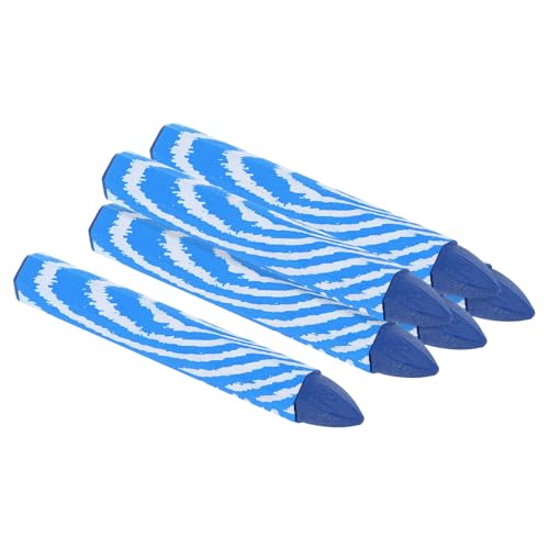 PATIKIL Lumber Marking Crayons, 6 Pack 4"x0.55" Hex Wax Tire Marker Crayons Blue - color: Blue