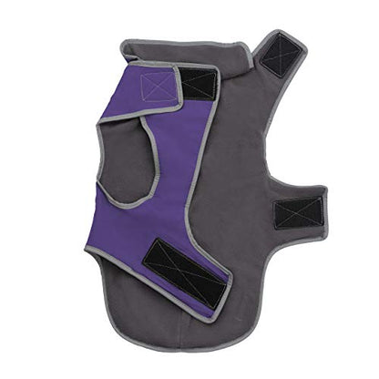 Jacket for All Dogs, Fleece-Lined, Waterproof Doggie Vest, Reflective Pet Parka (6800) (XX-Small, Purple) - color: Purple, size: XX-Small