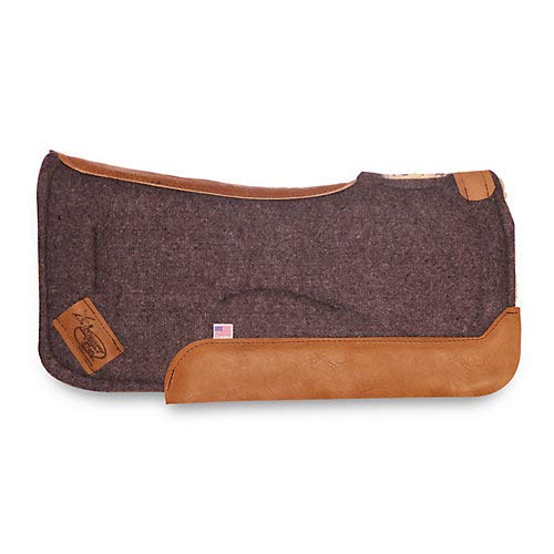 Impact Gel Contour Felt Saddle Pad - color: Gray, size: 32 inches (with 1/2 inch pad)