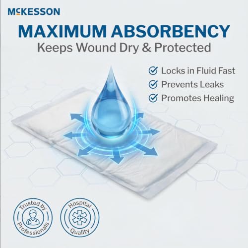 McKesson Sterile ABD Pads, Non Stick Gauze Dressing, 8 x 10 in, 48 ct