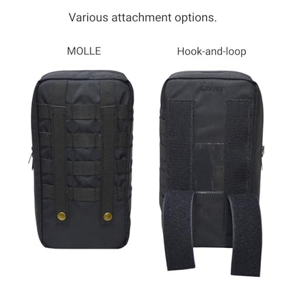 156-Slot Ampoule Case 1-10ml Medical Storage Organizer 12.6" EMT Bag Black | Padded Case Protects Fragile Vials During Transport; Clamshell Design Opens Flat for Quick Inventory and Easy Access