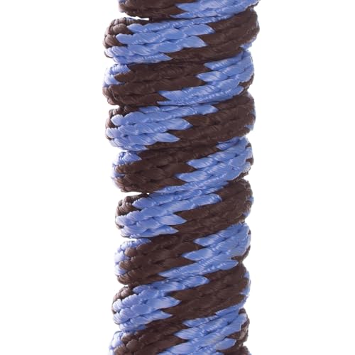 Equinavia Stella 8' Lead Rope with Snap Buckle - Light Blue/Brown - One Size - color: Light Blue/Brown