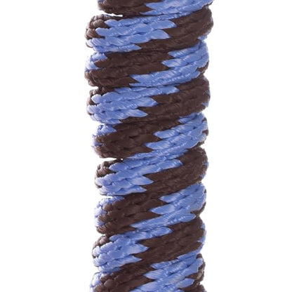Equinavia Stella 8' Lead Rope with Snap Buckle - Light Blue/Brown - One Size - color: Light Blue/Brown