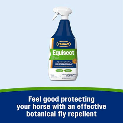 Farnam Equisect Water-Based Botanical Fly Repellent for Horses, 32 oz - size: 32 Fl Oz (Pack of 1)